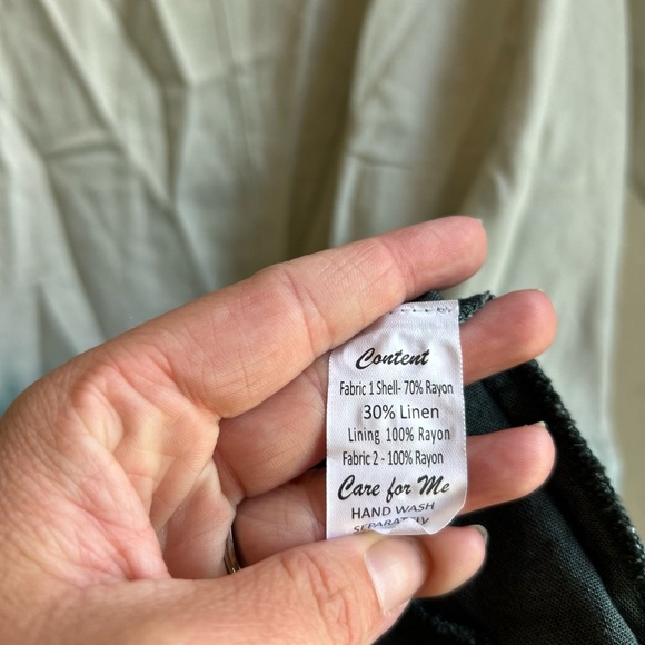 A rare bird  NWT SM midi linen blend ombre boho dress LAGANLOOK hippie coastal - Picture 9 of 9